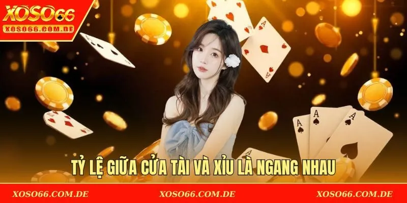 Tỷ lệ giữa cửa tài và xỉu là ngang nhau